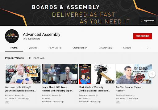 Advanced Assembly youtube channel.