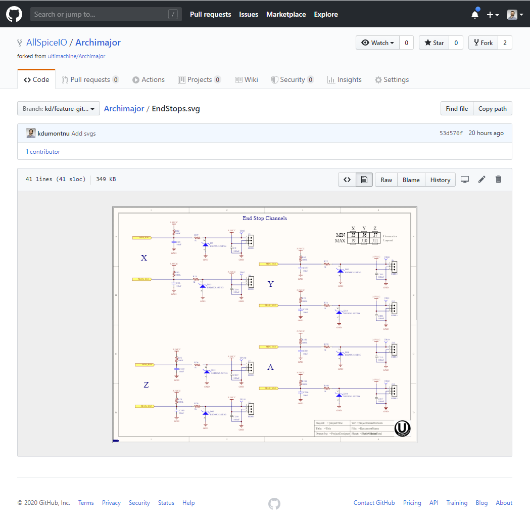 Altium schematic rendered in GitHub.