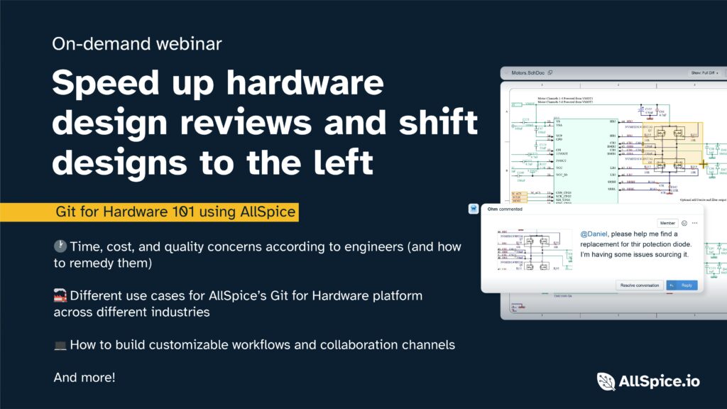 Speed up hardware design reviews and shift designs to the left webinar